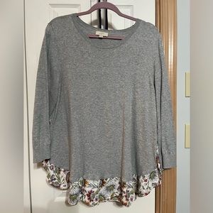 LOFT Gray Sweater Size XL